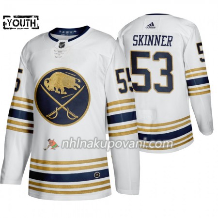 Buffalo Sabres Dresy Jeff Skinner 53 50th Anniversary Adidas 2019-2020 Bílá Authentic - Dětské